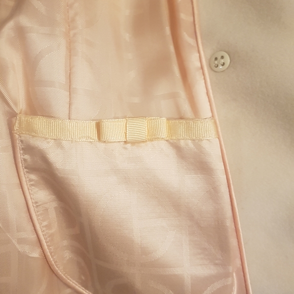 Cole Hann cream coat size 8, real fur - Picture 4 of 8